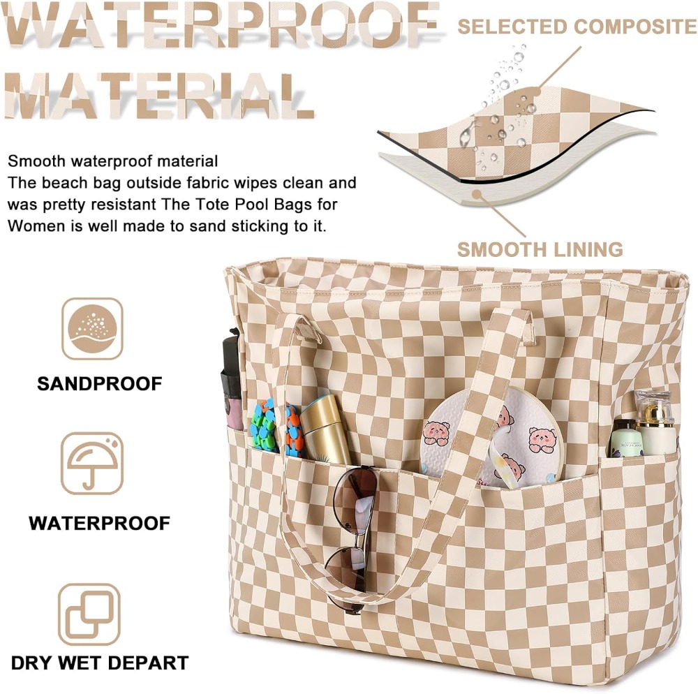 Extra Large Waterproof Beach T - Tote Bag Beach recension och pris