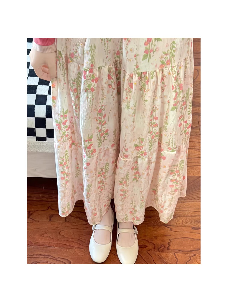plus Size Women's Floral Print - Midi Skirt Floral recension och pris