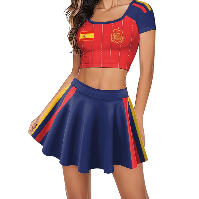 Adult Women's Spanish Football - Crop Top Crochet recension och pris
