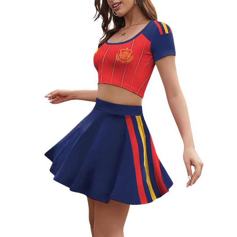 Adult Women's Spanish Football - Crop Top Crochet recension och pris