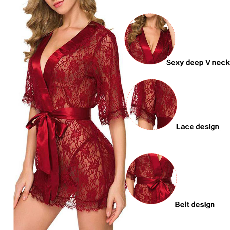 New Hot Sexy Women Floral Lace - Kimono Sheer Floral recension och pris