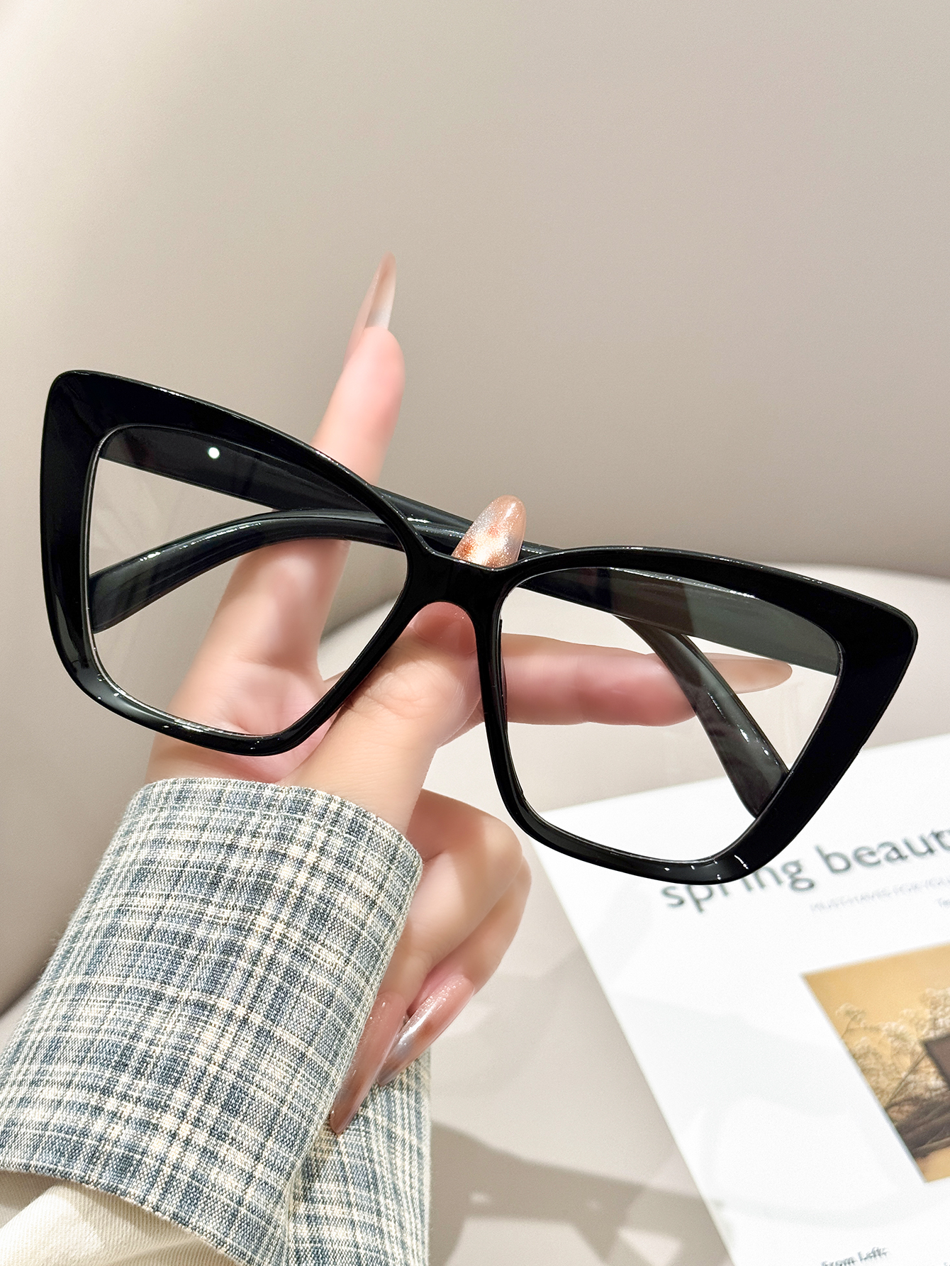1pc daily fashionable black ca - Sunglasses Cat Eye recension och pris