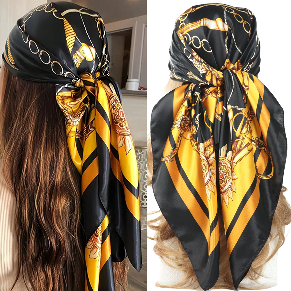 Luxury 90*90CM Vintage Chain P - Headband Summer Knit recension och pris
