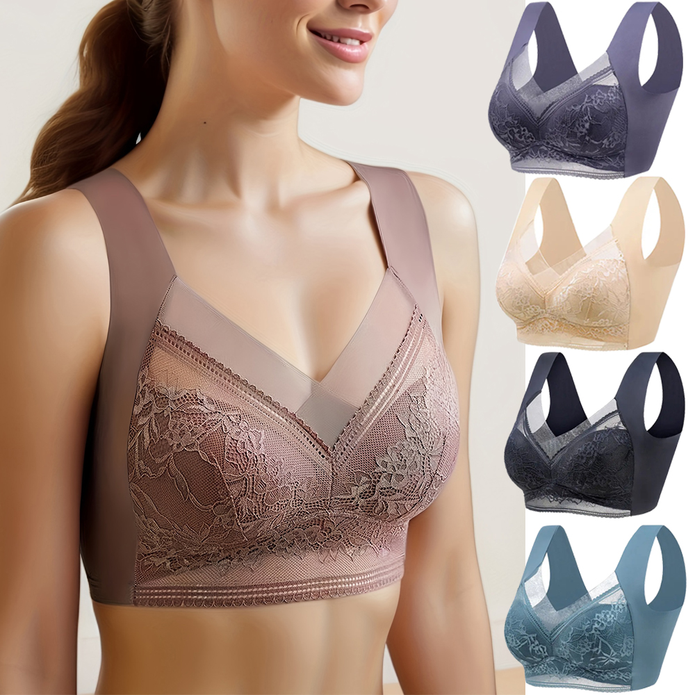 L-6L Women Large Bra Push Up I - Bralette Triangle Set recension och pris