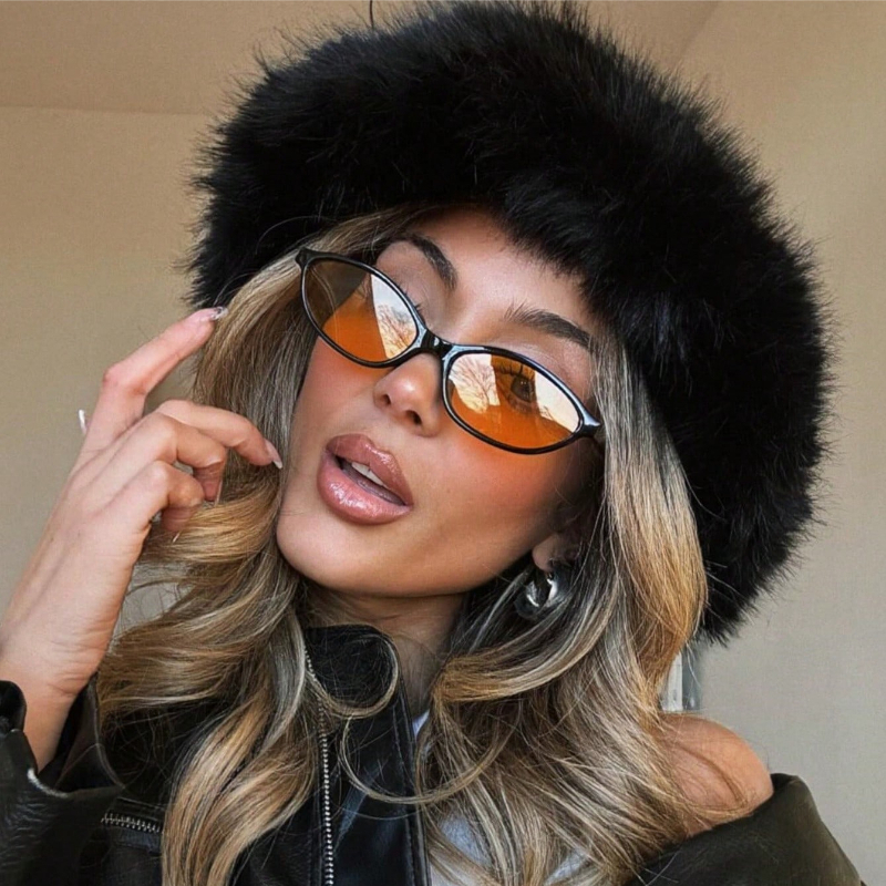 Retro Oval Frame Sunglasses Fa - Sunglasses Cat Eye recension och pris