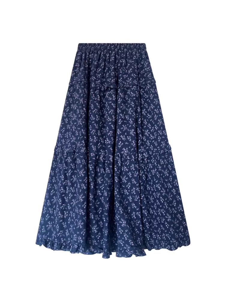 plus Size Women's High Waist F - Midi Skirt Floral recension och pris