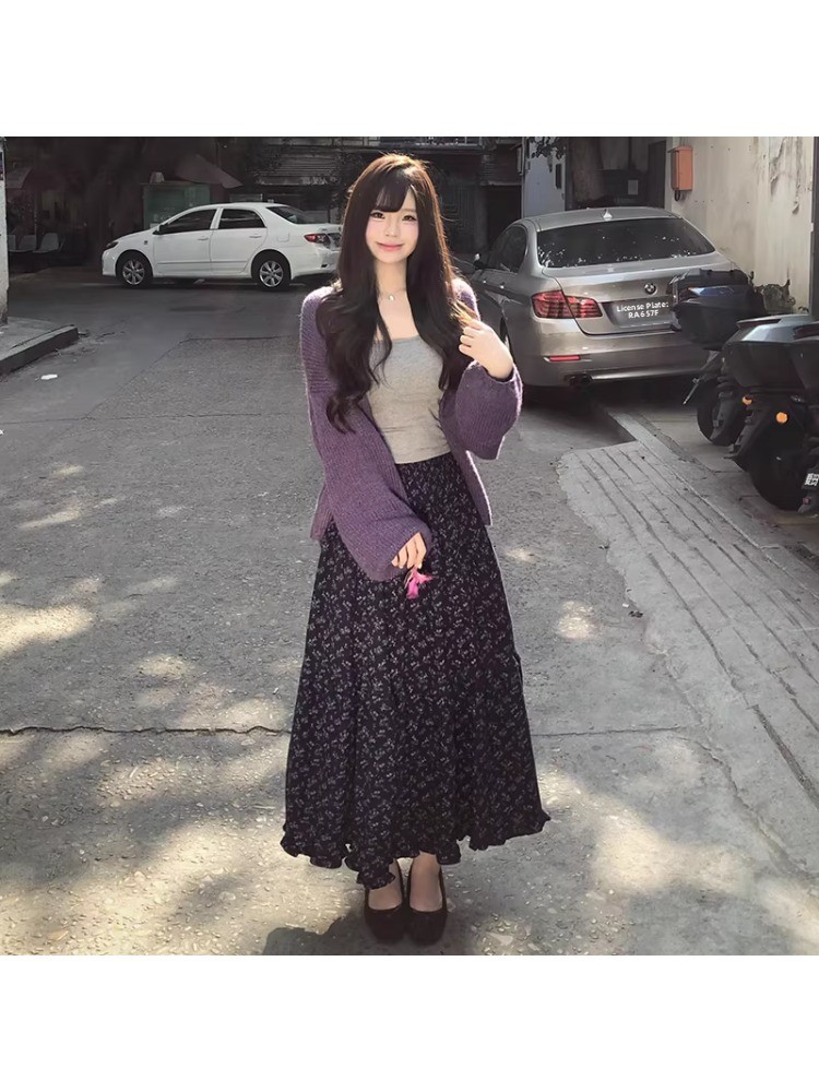 plus Size Women's High Waist F - Midi Skirt Floral recension och pris