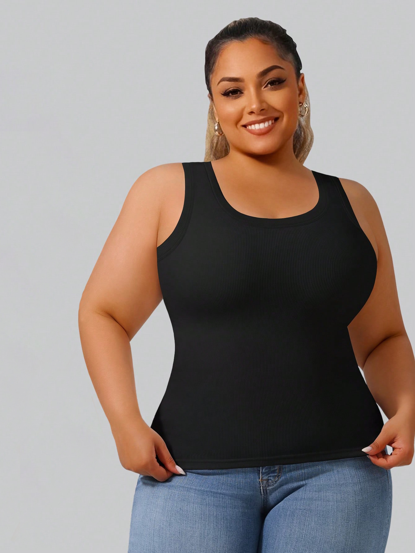 Plus Size Women's High Stretch - Crop Top Crochet recension och pris