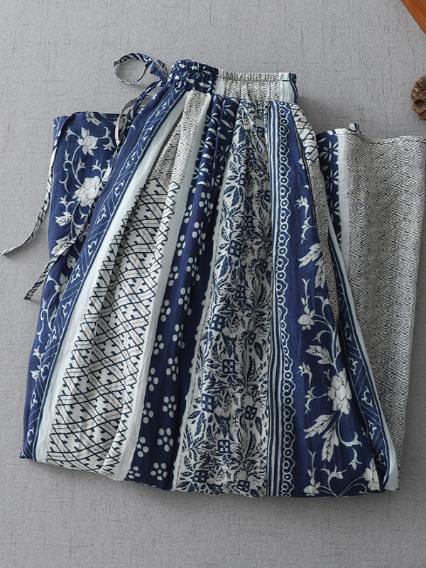 Retro Style Women's Midi Skirt - Midi Skirt Floral recension och pris
